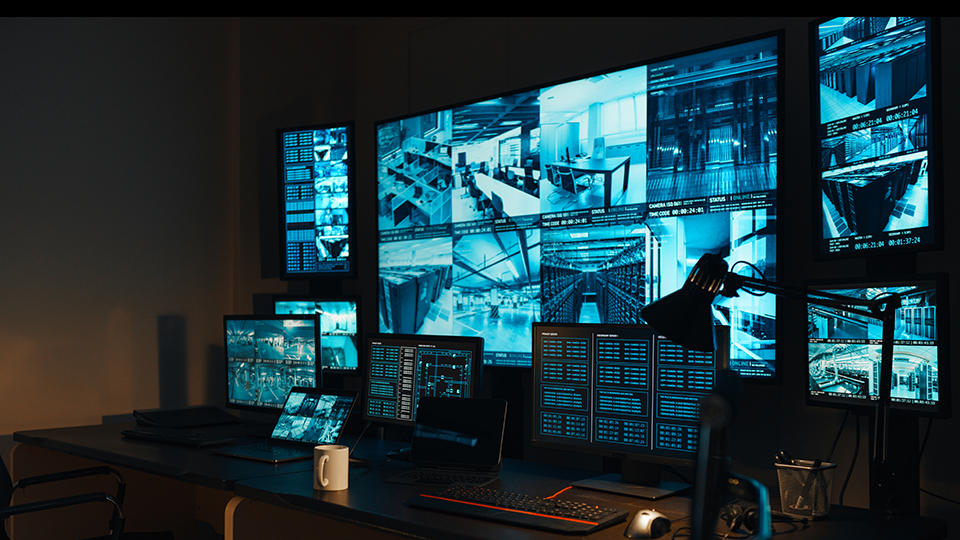 Security monitoring control room